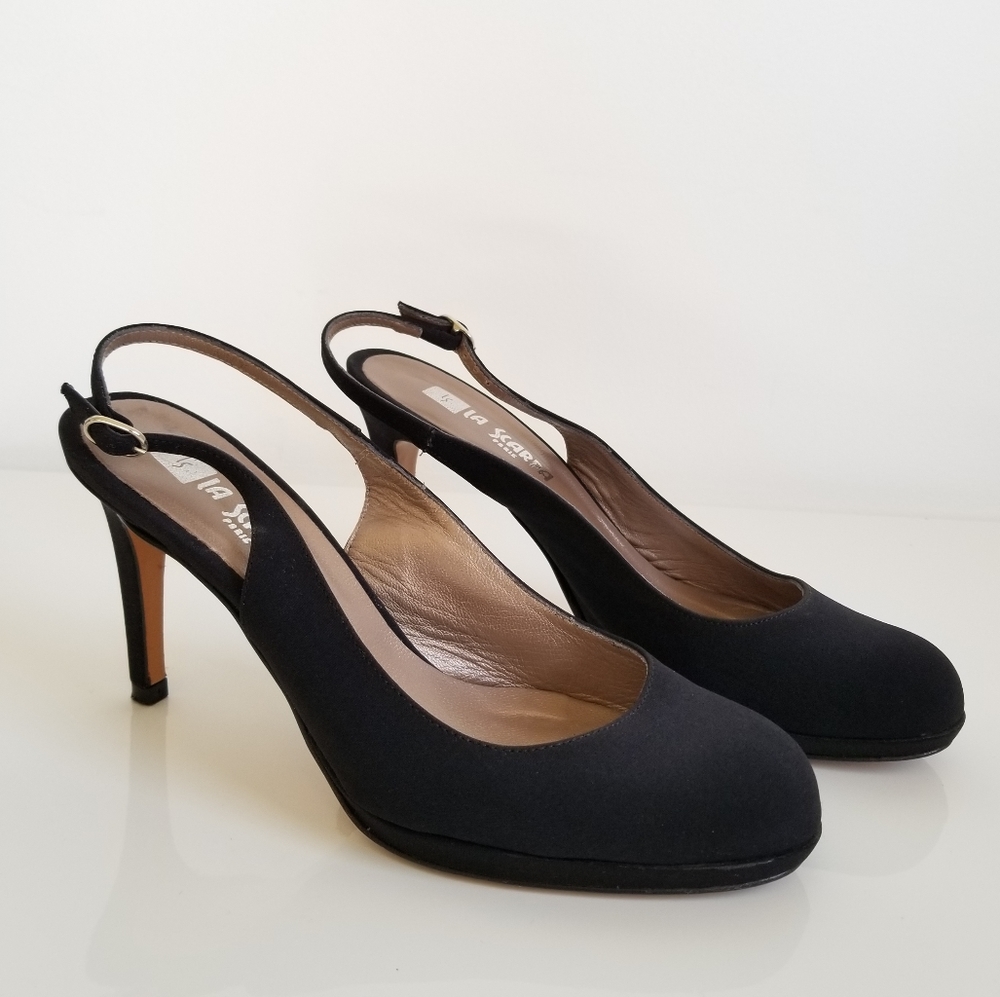 La Scarpa Paris platform sling back pump
